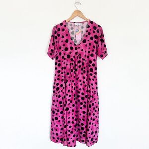 Proud Poppy X Kasey Rainbow Limited Edition Charlie Peak Dress in Pink Cheetah